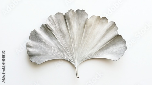 Elegant, delicate ginkgo leaf, muted tones