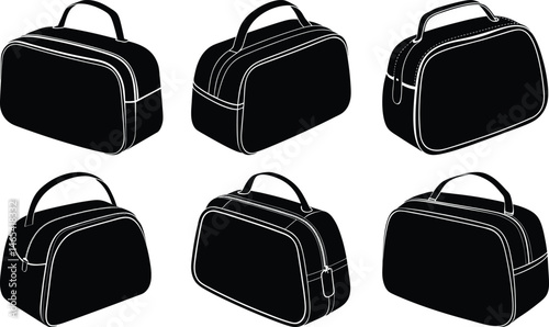 Toiletry Bag silhouette vector