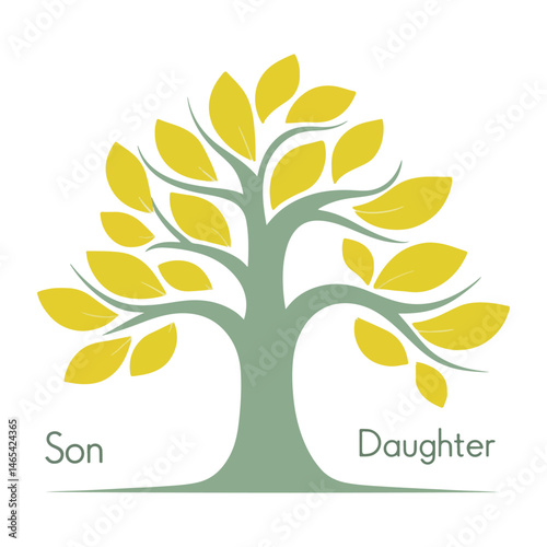 Vector Illustration for National Son and Daughter Day, Featuring Playful Kids, Family Bond, and Heartwarming Designs, Ideal for Print, Merchandise, and Family-Centered Projects