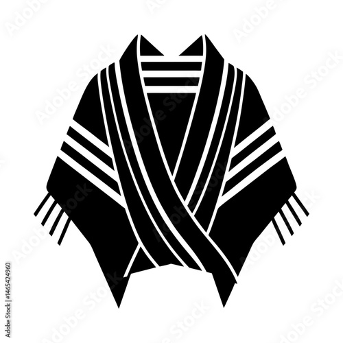 Tallit silhouette vector