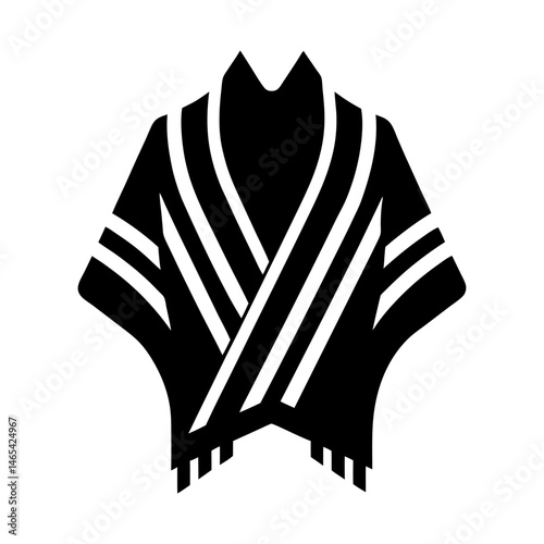 Tallit silhouette vector