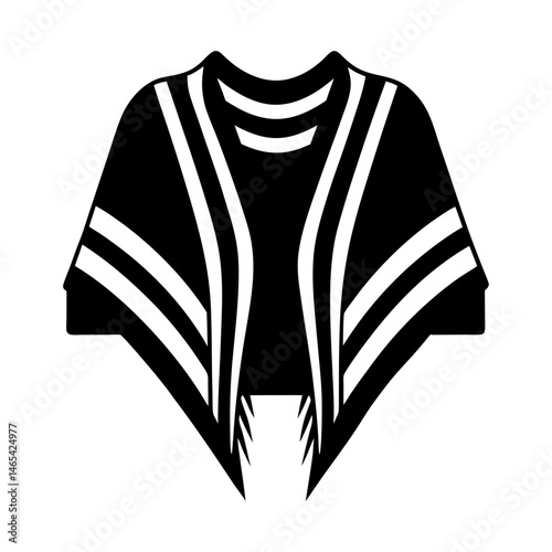 Tallit silhouette vector