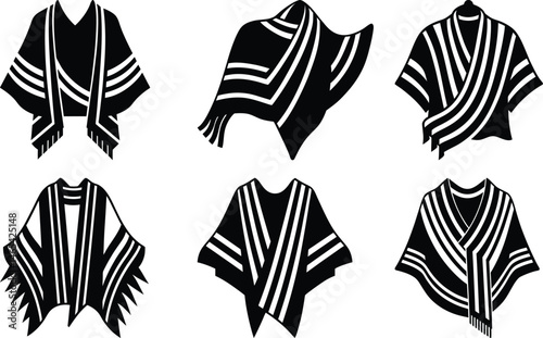 Tallit silhouette vector