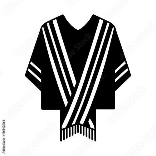 Tallit silhouette vector