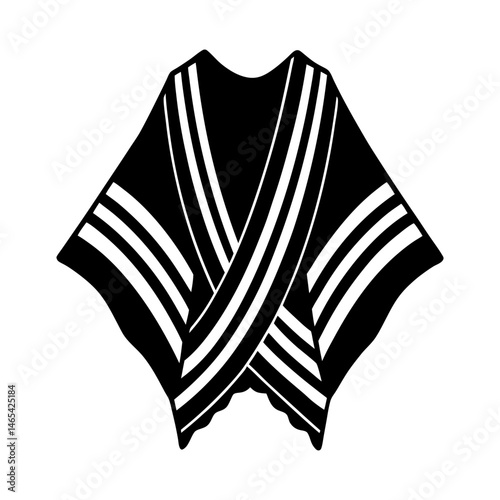 Tallit silhouette vector