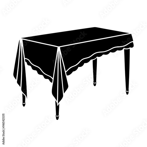 Table Runner silhouette vector