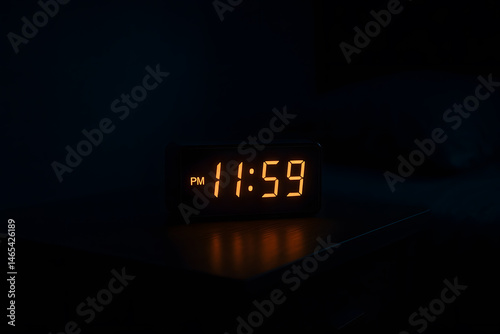 Digital Clock Displaying 11:59