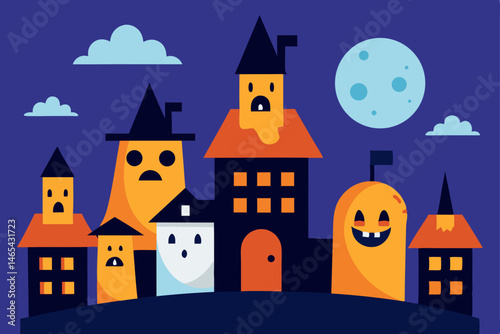 children s storybook village where every rooftop svg