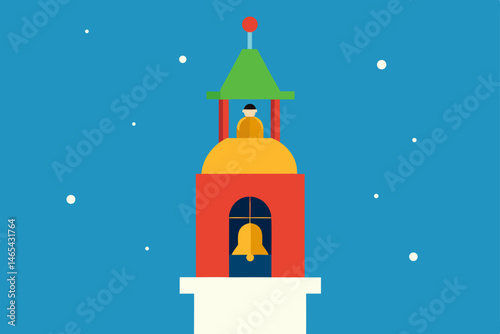 christmas bell tower operated by elves ringing mel 