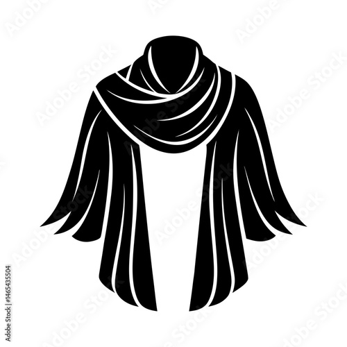 Stole silhouette vector