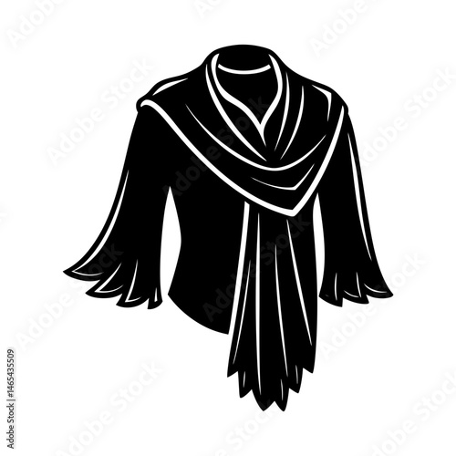 Stole silhouette vector