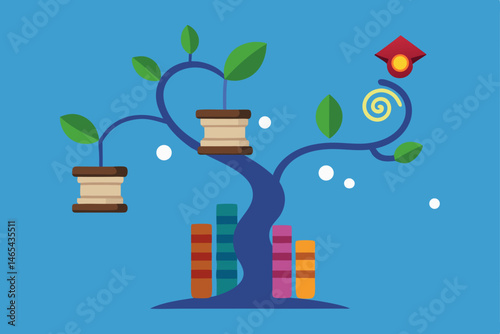 elven library with floating books and a spiral 
