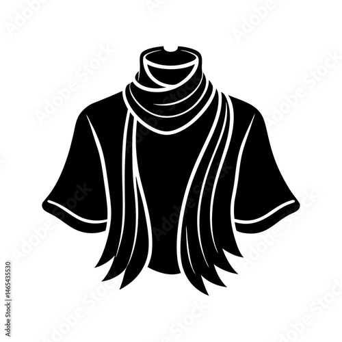 Stole silhouette vector
