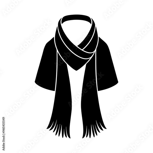 Stole silhouette vector