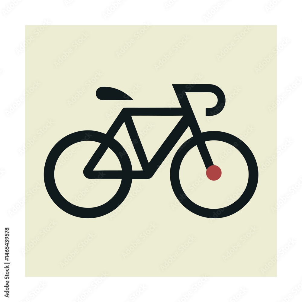 Fototapeta premium Cycling Logo Design for Biking and Fitness Brands