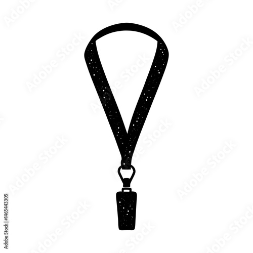 Quirky Lanyard silhouette vector