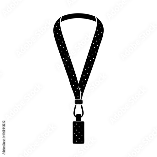 Quirky Lanyard silhouette vector