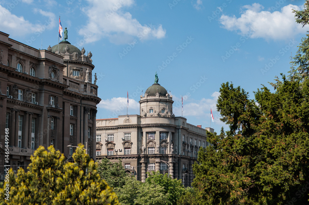 Obraz premium Serbian government building in Belgrade
