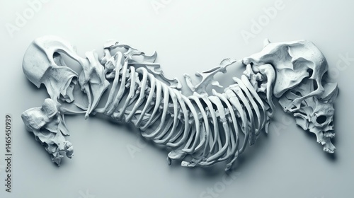 3D model of animal skeleton