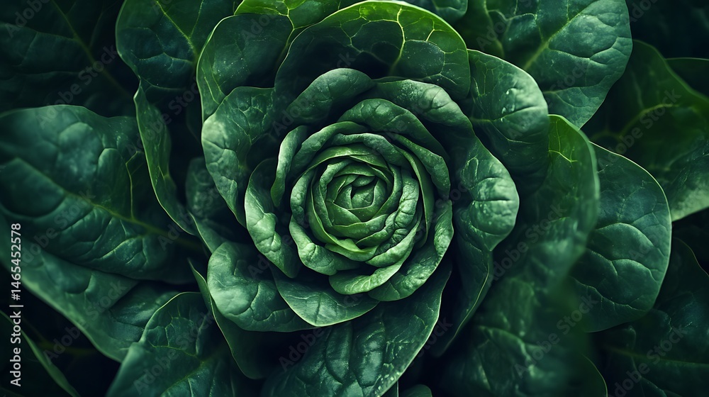 Intricate green foliage design in a spiral pattern. Intricate green foliage design in a spiral pattern.