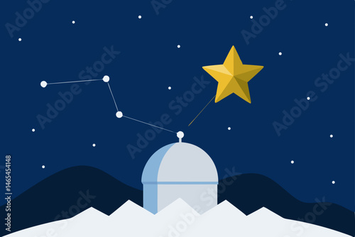 star shaped observatory in the north pole tracking.svg
