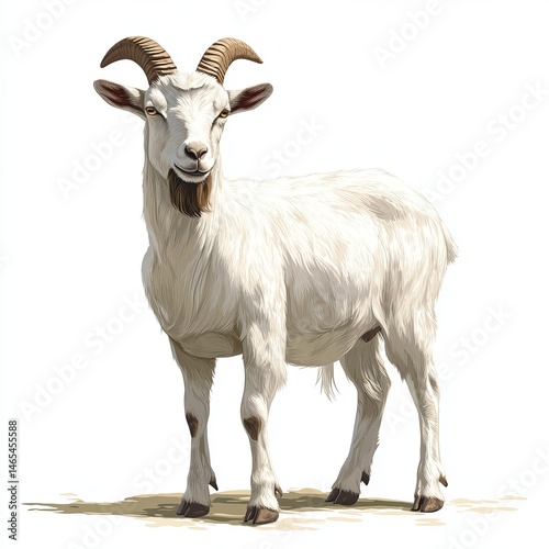 diferent realistic farm animals white background