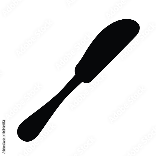 Silhouette of a butter knife utensil for spreading food