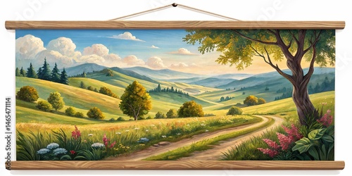 Painted canvas