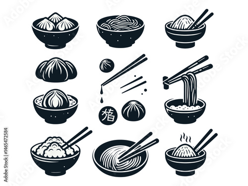 Chinese Food Vector Icon Pack