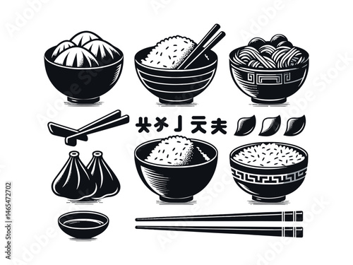 Chinese Food Vector Icon Pack