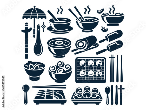 Chinese Food Vector Icon Pack