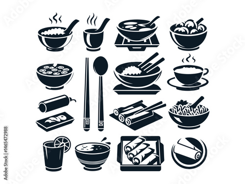 Chinese Food Vector Icon Pack