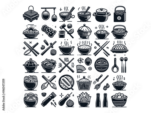 Chinese Food Vector Icon Pack