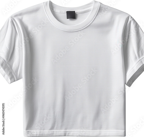 Blank White Cropped T-Shirt