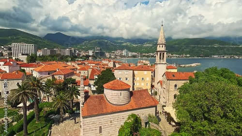 Wallpaper Mural Breathtaking Aerial View of Montenegro's Coastal Town Torontodigital.ca