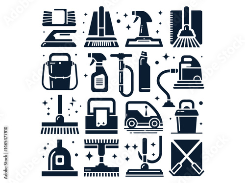 Cleaning Items Vector Icon Pack