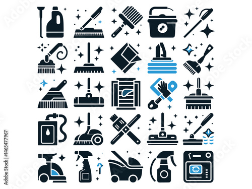 Cleaning Items Vector Icon Pack