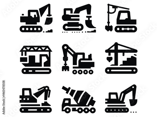 Construction Items Vector Icon Pack