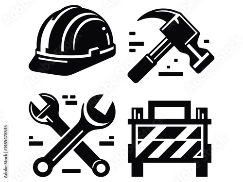 Construction Items Vector Icon Pack