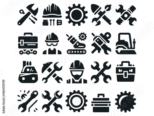 Construction Items Vector Icon Pack