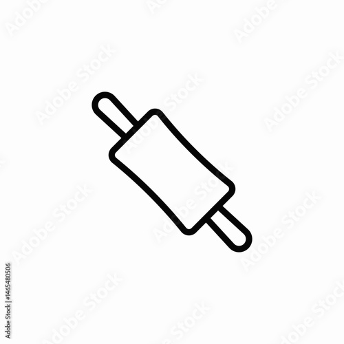 rolling pin icon sign vector