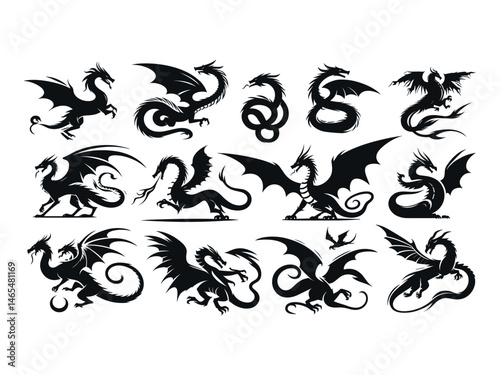 Dragon Vector Icon Pack