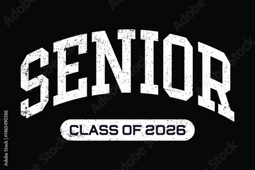 Class of 2026 vector, Class of 2026 vector illustration. Editable class of 2026 typography design vector