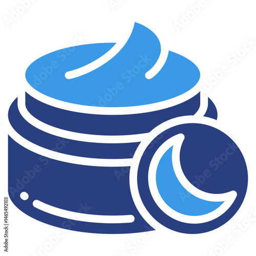 Night Cream  Icon Element For Design