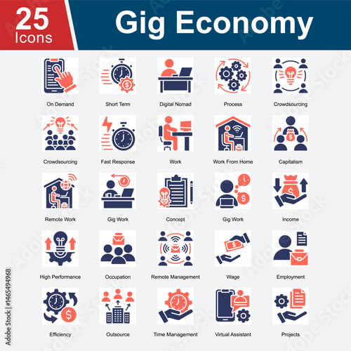 Gig Economy refers to a labor market characterized by short-term contracts, freelance work, and flexible, tech-enabled job opportunities, often outside traditional employment structures.
