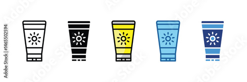 Sunscreen  Icon Element For Design
