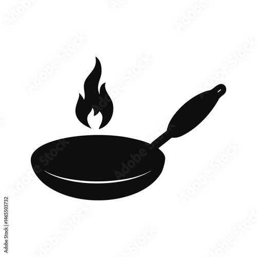 frying pan vector illustration