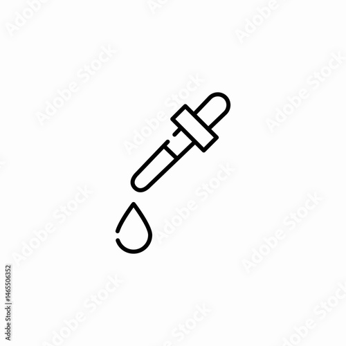 eye dropper icon sign vector