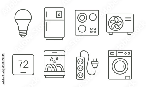 Series of bike-related icons, including a bike sign, a bike parking sign