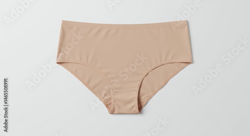 Beige seamless high waisted underwear